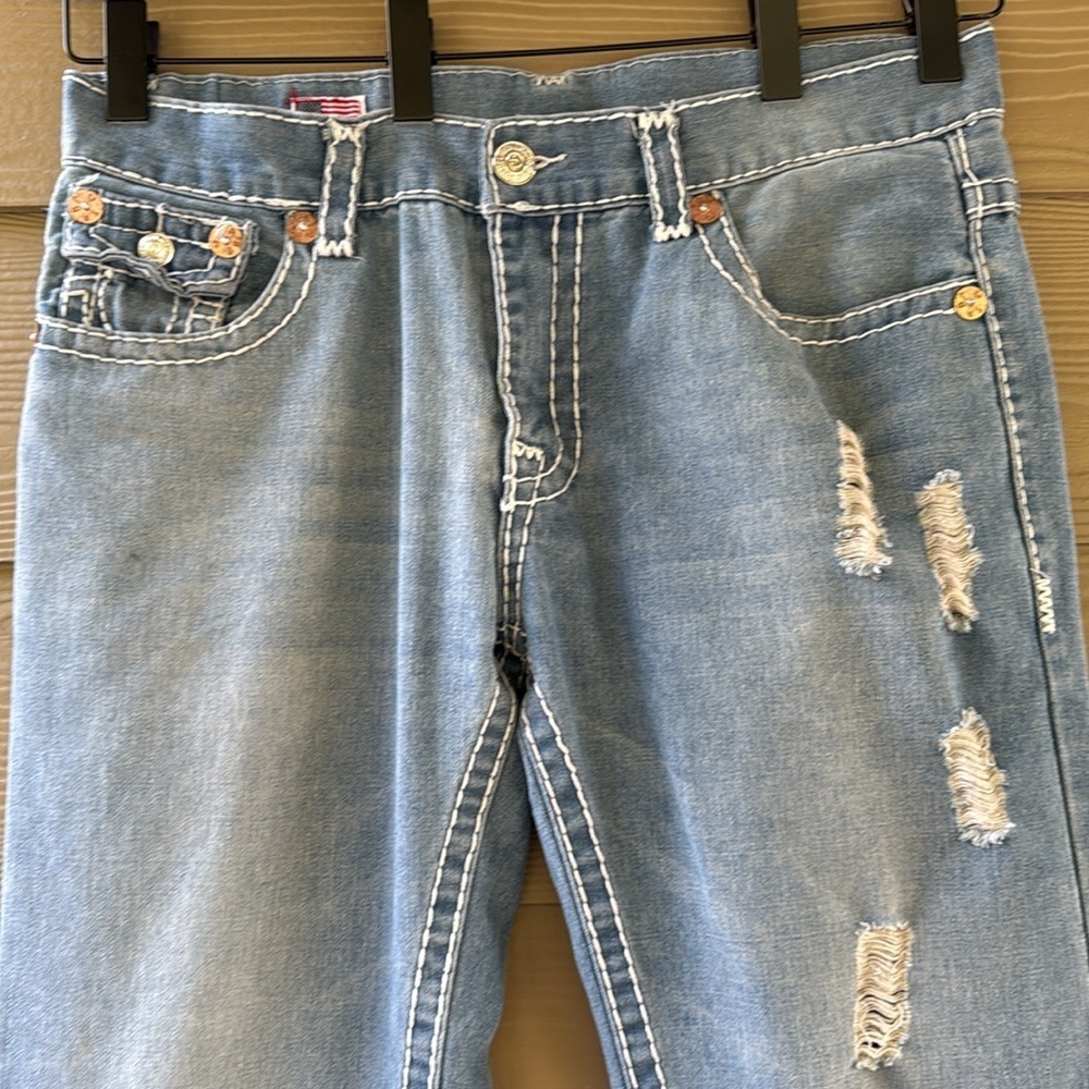 True Religion Joey Super T Light Blue Denim Men's Jeans Size 36 - Picture 7 of 13